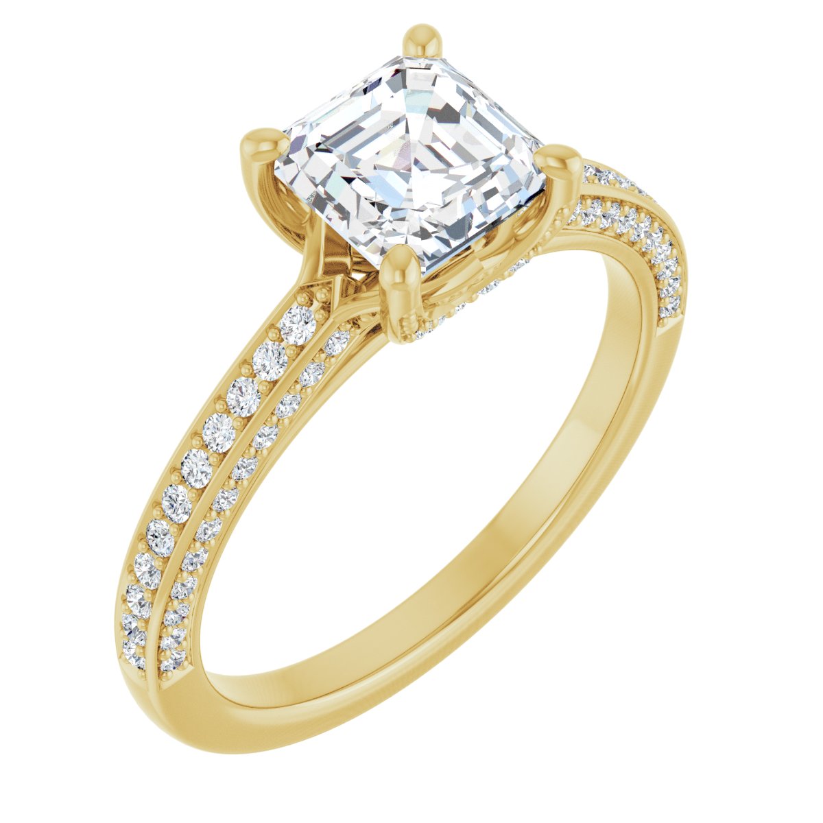 Accented Engagement Ring