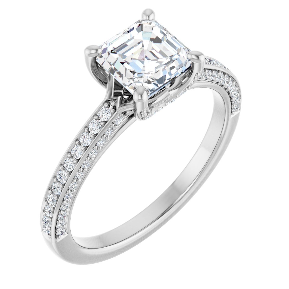 Accented Engagement Ring