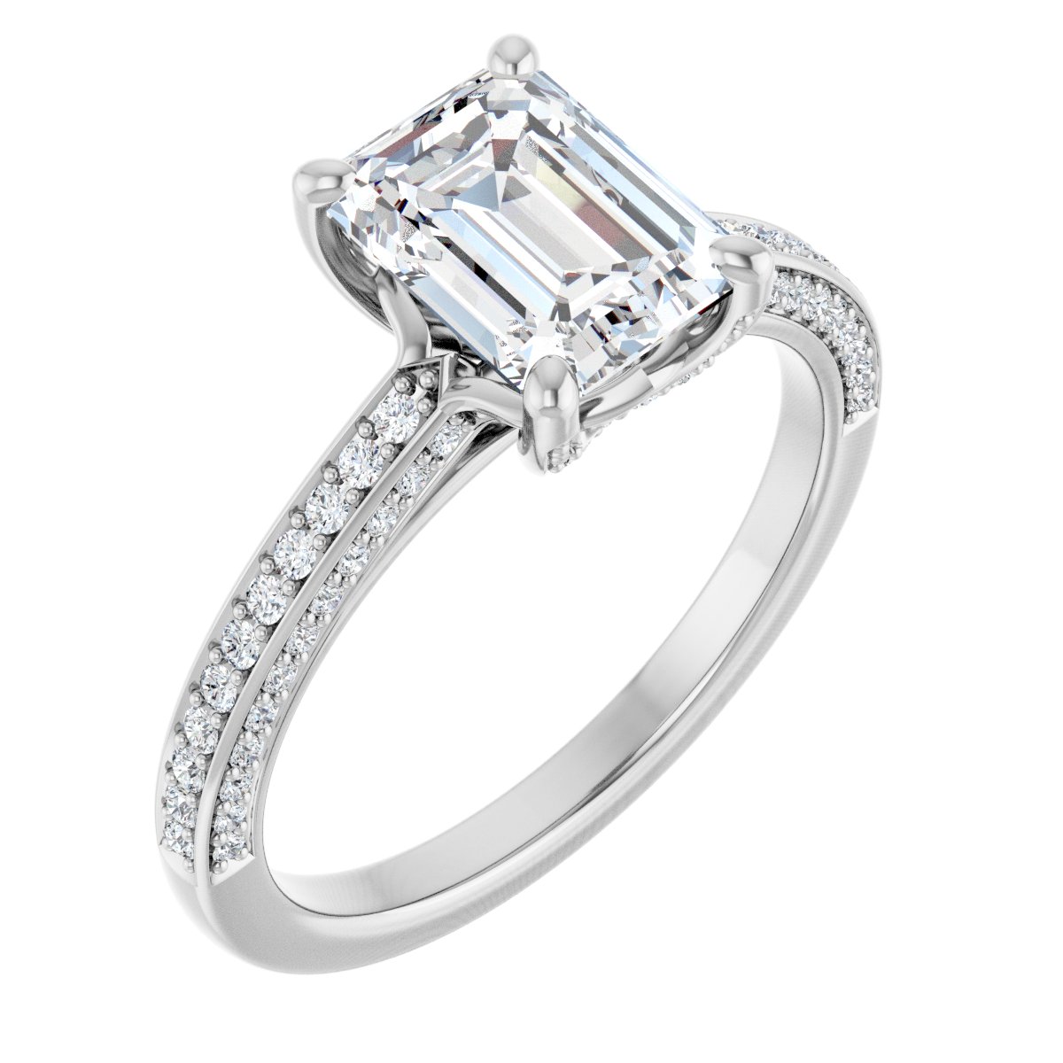 Accented Engagement Ring