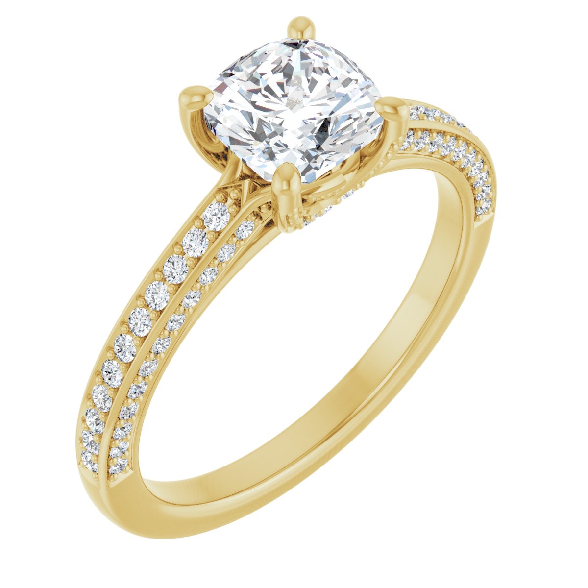 Accented Engagement Ring