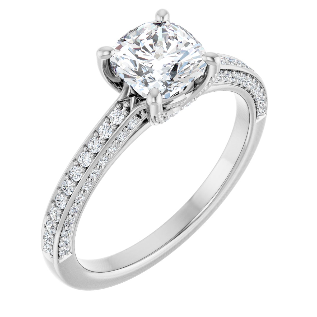 Accented Engagement Ring