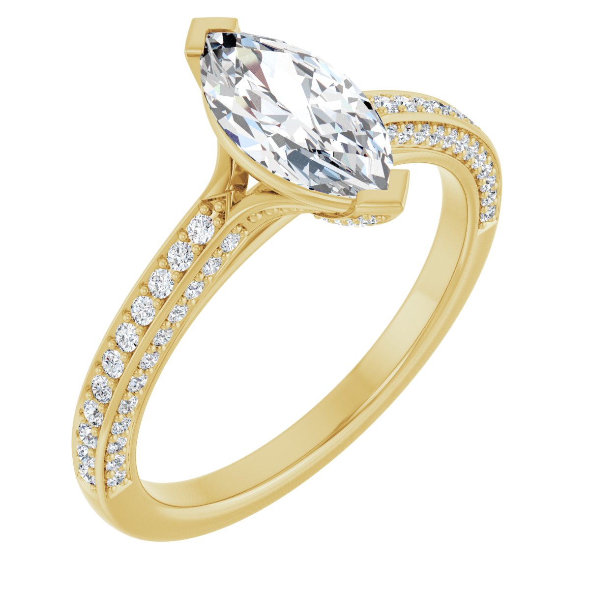 Accented Engagement Ring