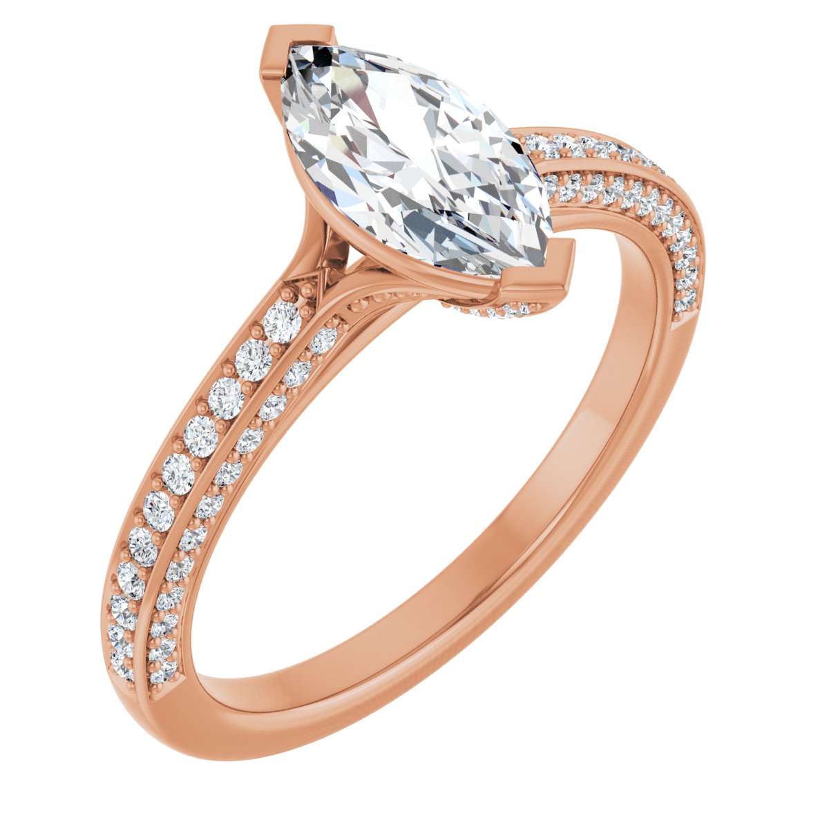 Accented Engagement Ring