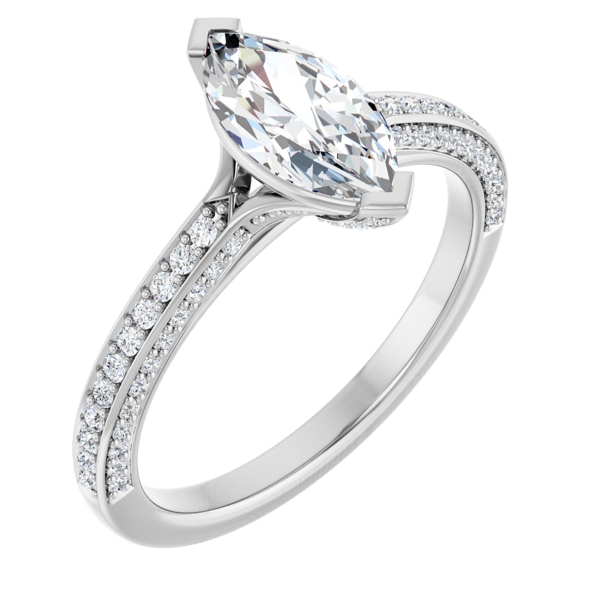 Accented Engagement Ring