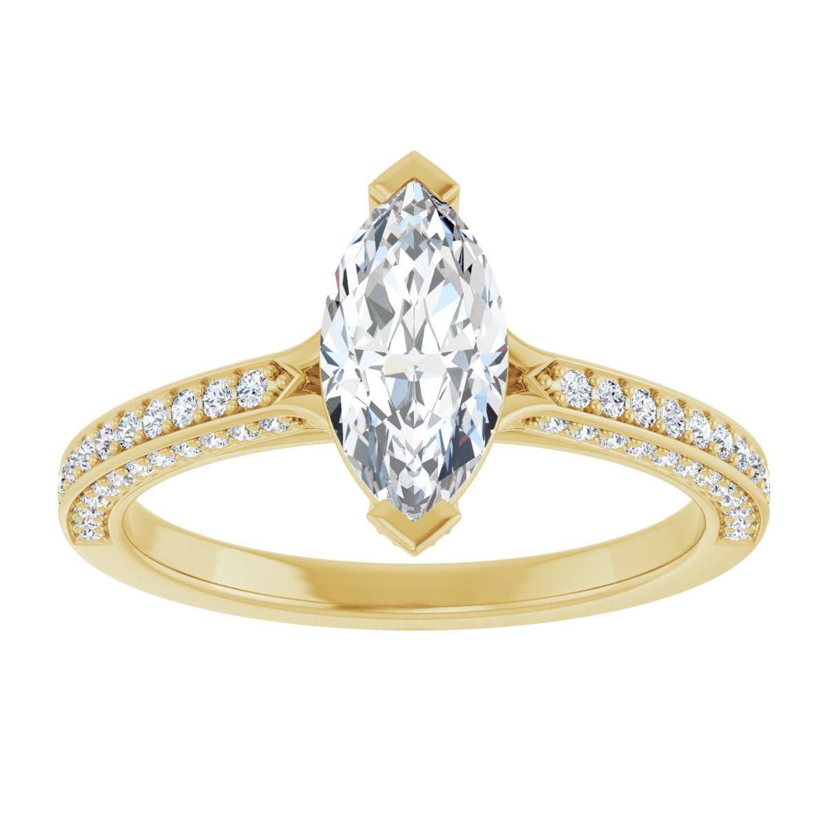 Accented Engagement Ring