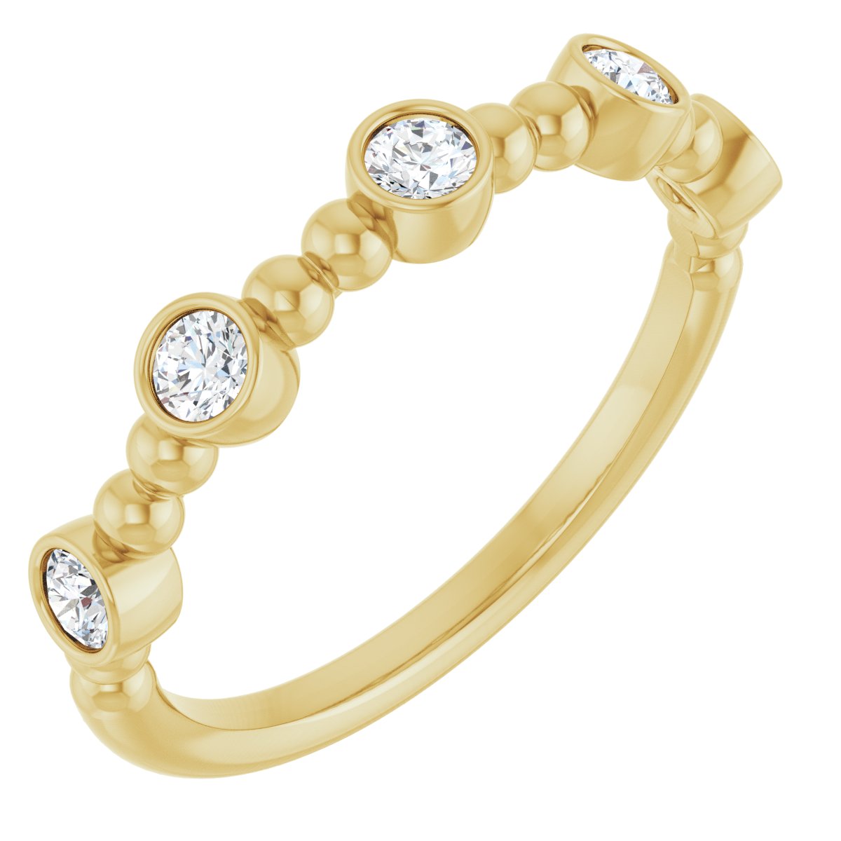 Stackable Ring -  Natural Diamond