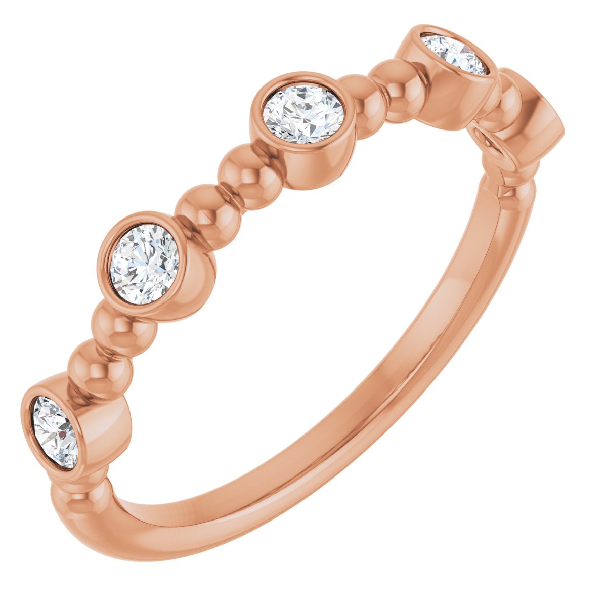 Stackable Ring -  Natural Diamond