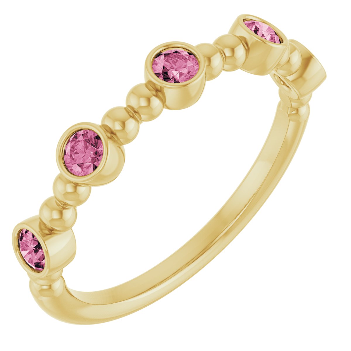 Stackable Ring - Natural Pink Tourmaline