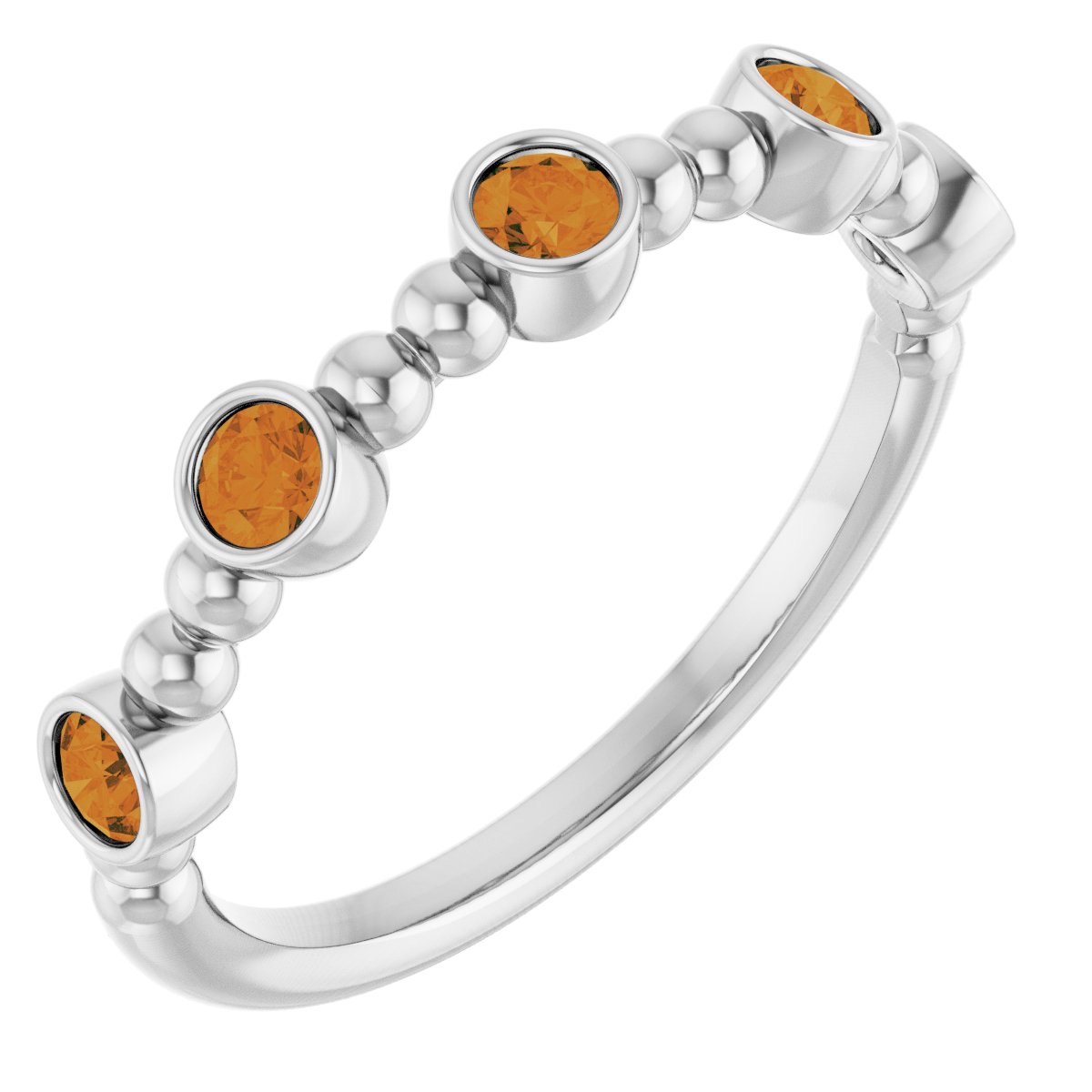 Stackable Ring -  Natural Citrine
