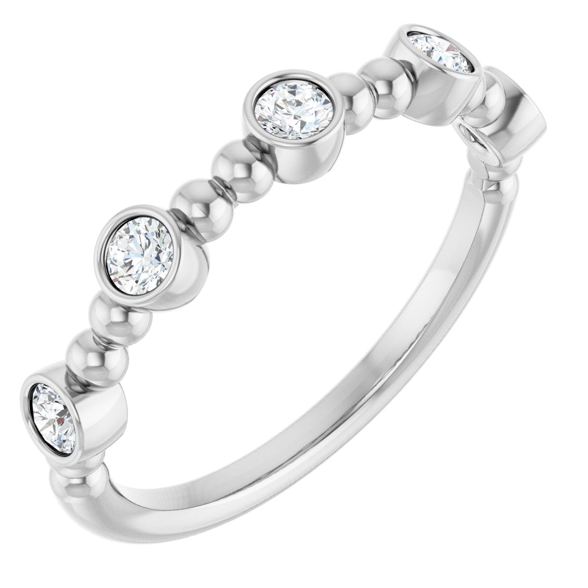 Stackable Ring -  Natural Diamond