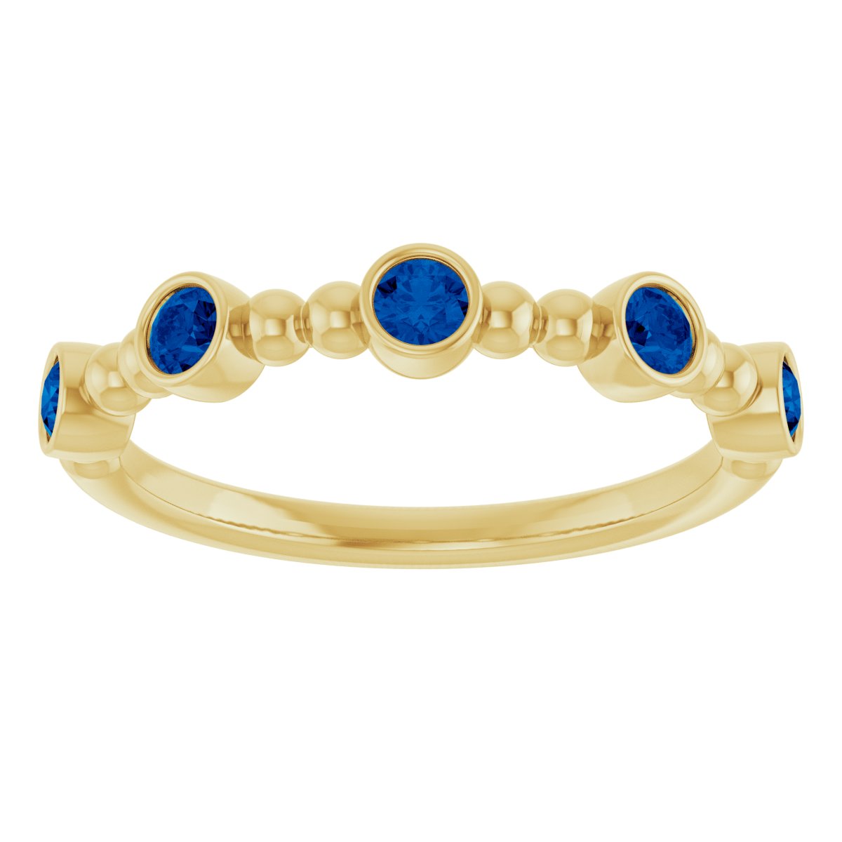 Stackable Ring - Natural Blue Sapphire