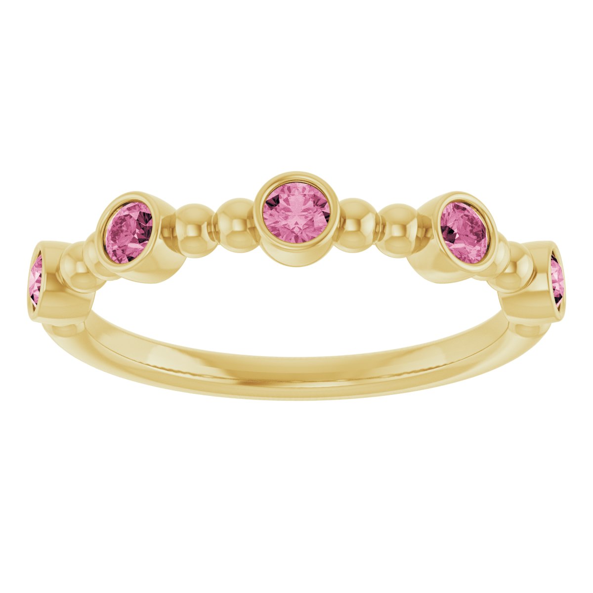 Stackable Ring - Natural Pink Tourmaline