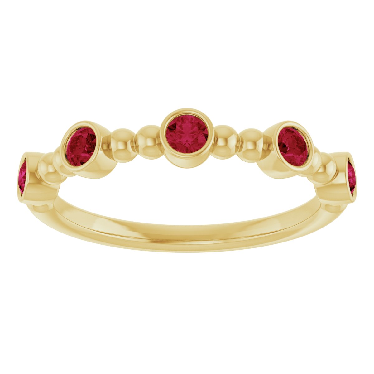 Stackable Ring -  Natural Ruby