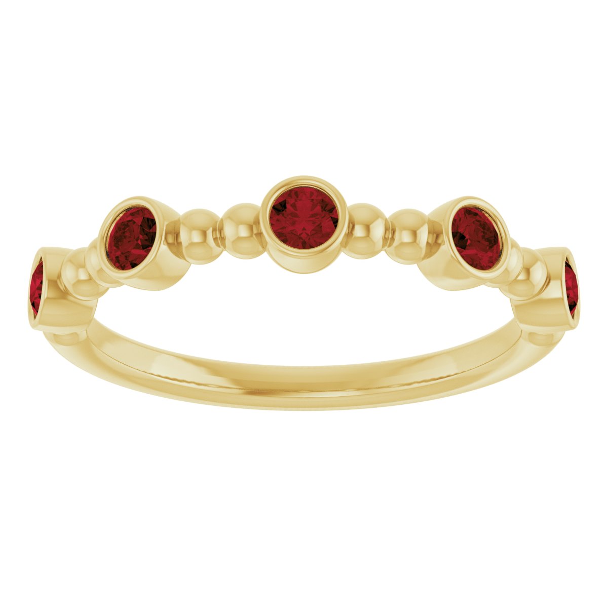 Stackable Ring - Natural Mozambique Garnet