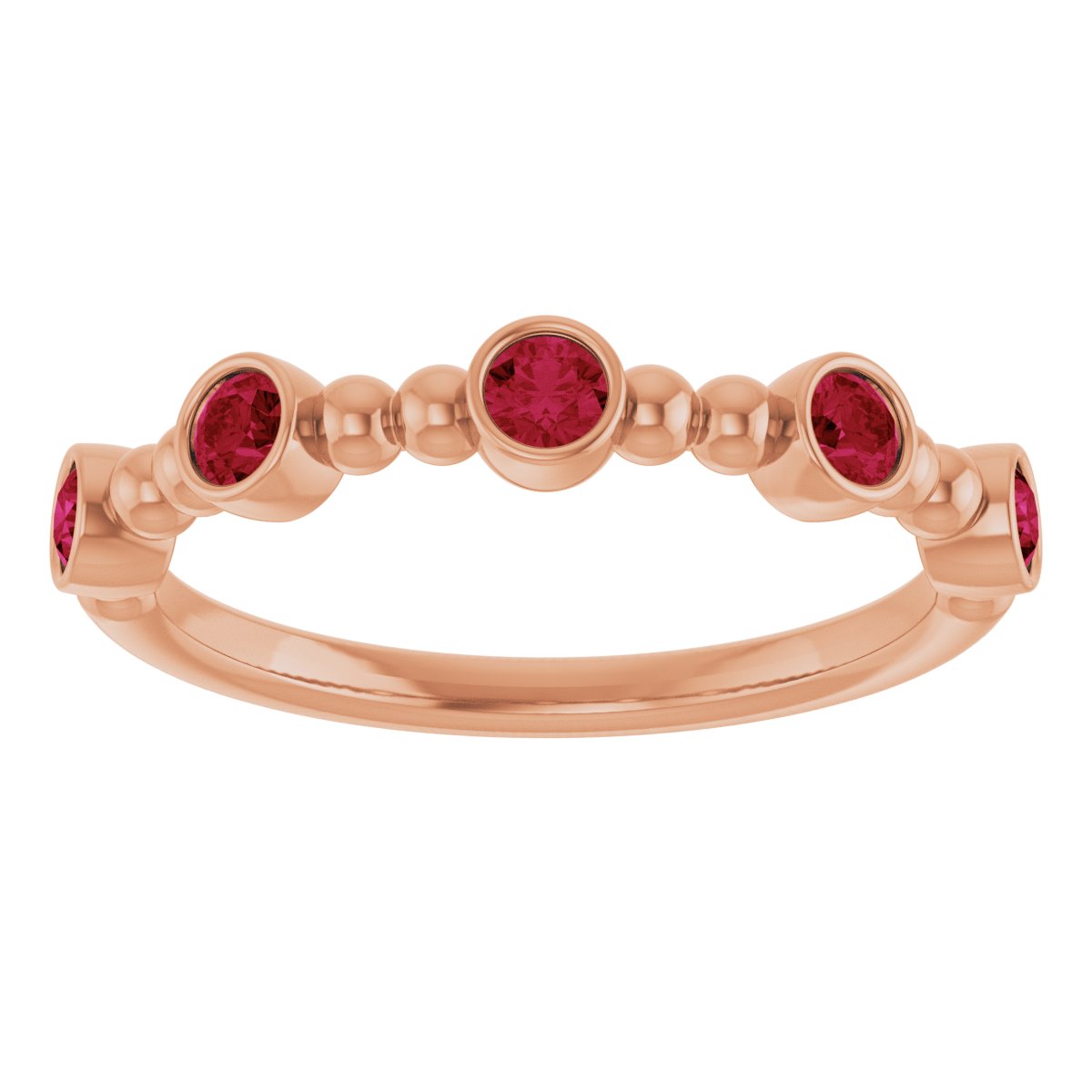 Stackable Ring -  Natural Ruby