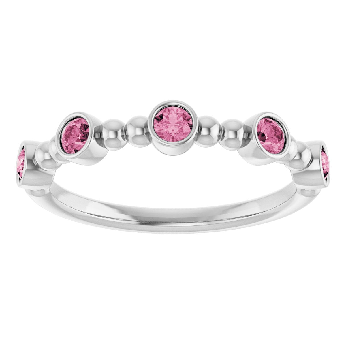 Stackable Ring - Natural Pink Tourmaline