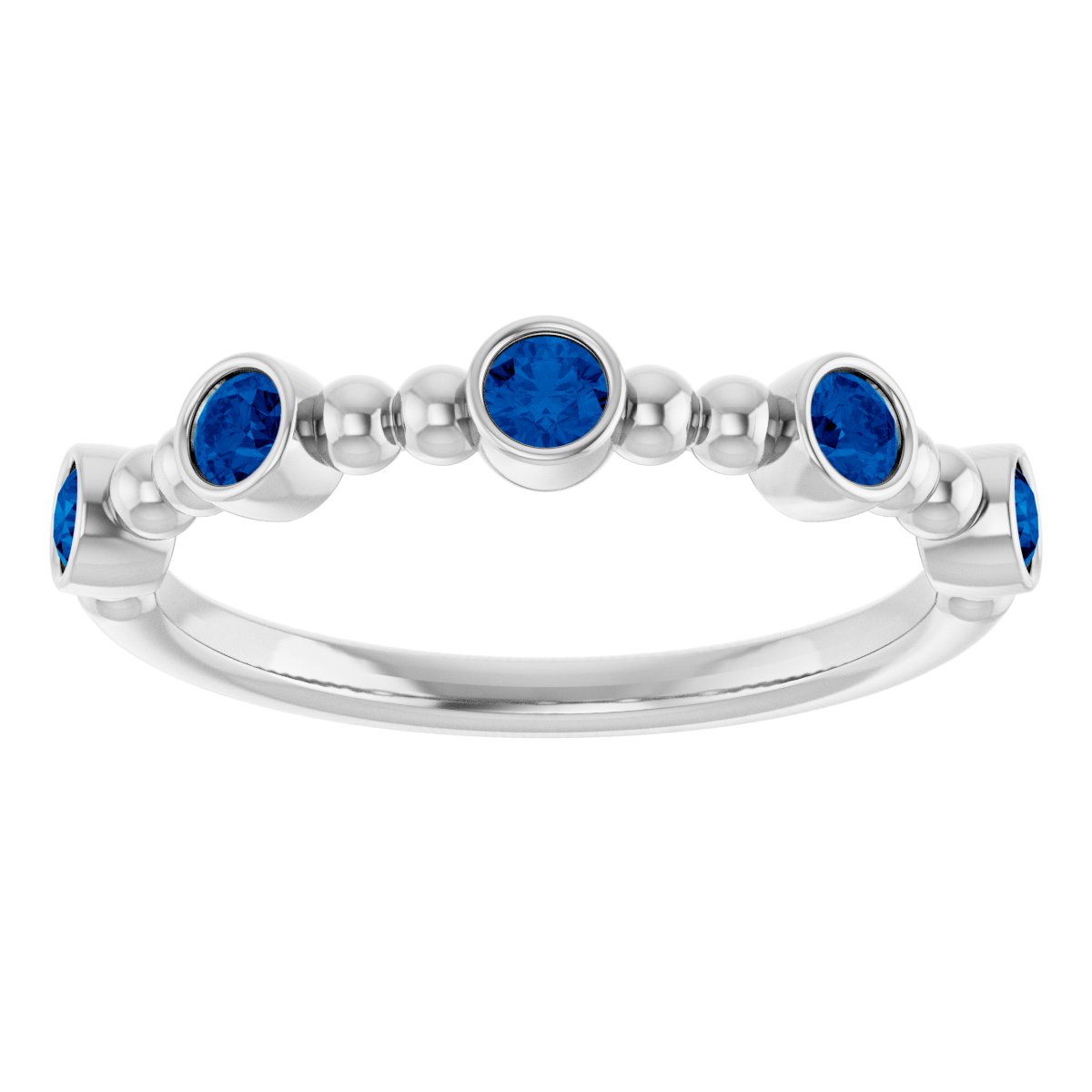 Stackable Ring - Natural Blue Sapphire