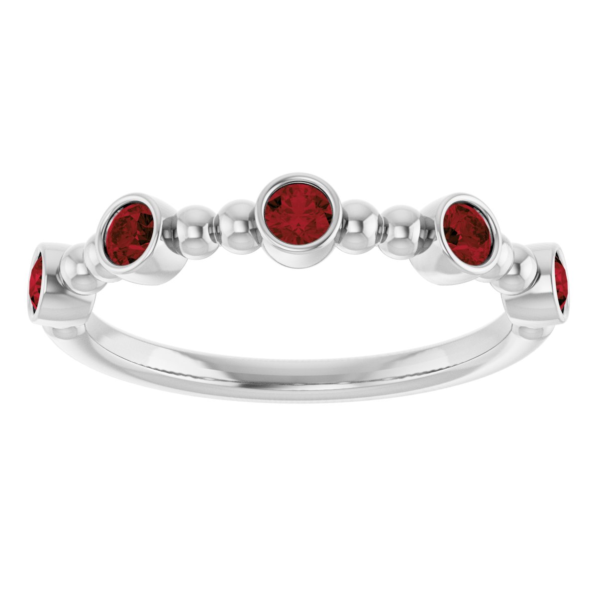 Stackable Ring - Natural Mozambique Garnet