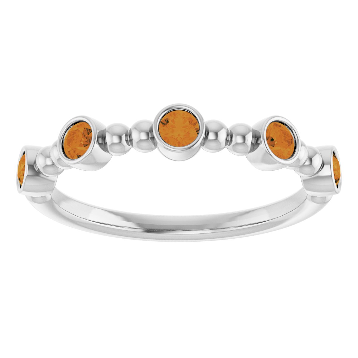 Stackable Ring -  Natural Citrine