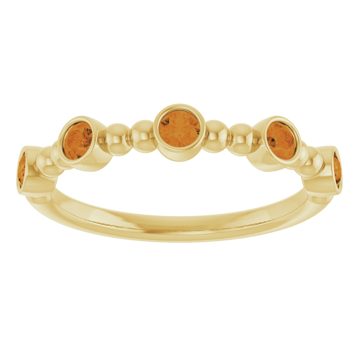 Stackable Ring -  Natural Citrine