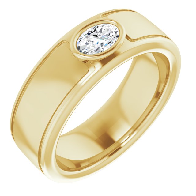 Accented Band - Oval