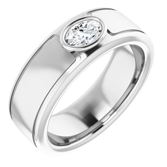 Accented Band - Oval