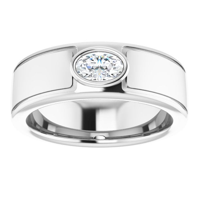 Accented Band - Oval