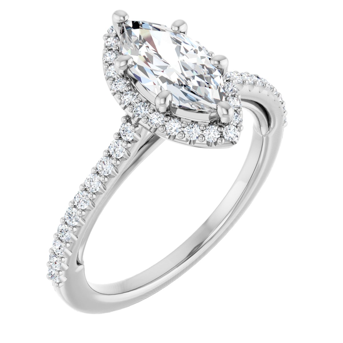Halo-Style Engagement Ring
