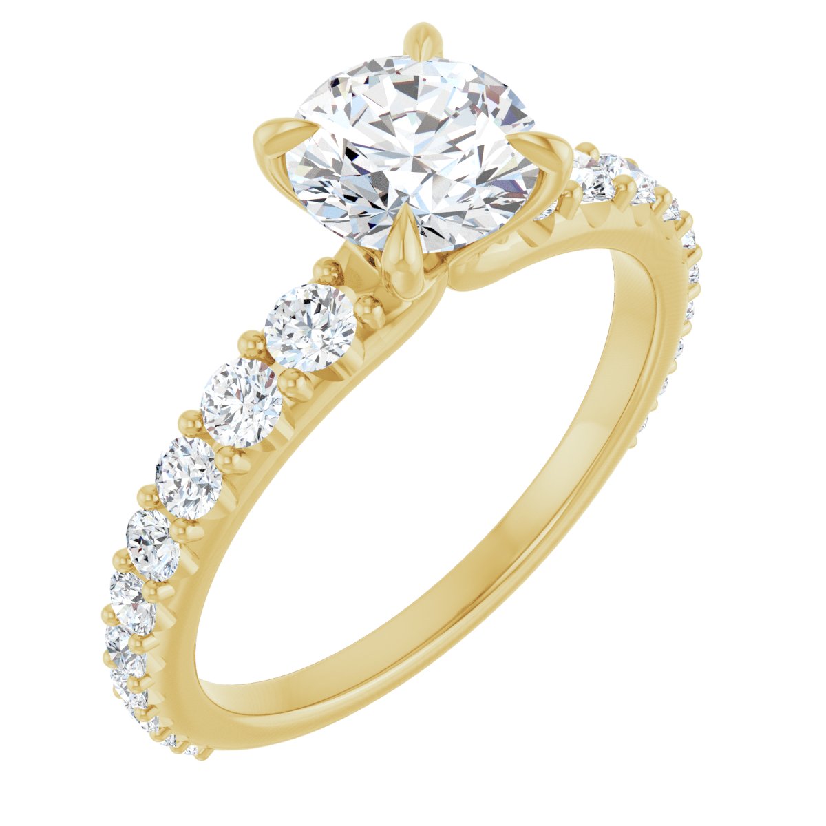 Accented Engagement Ring