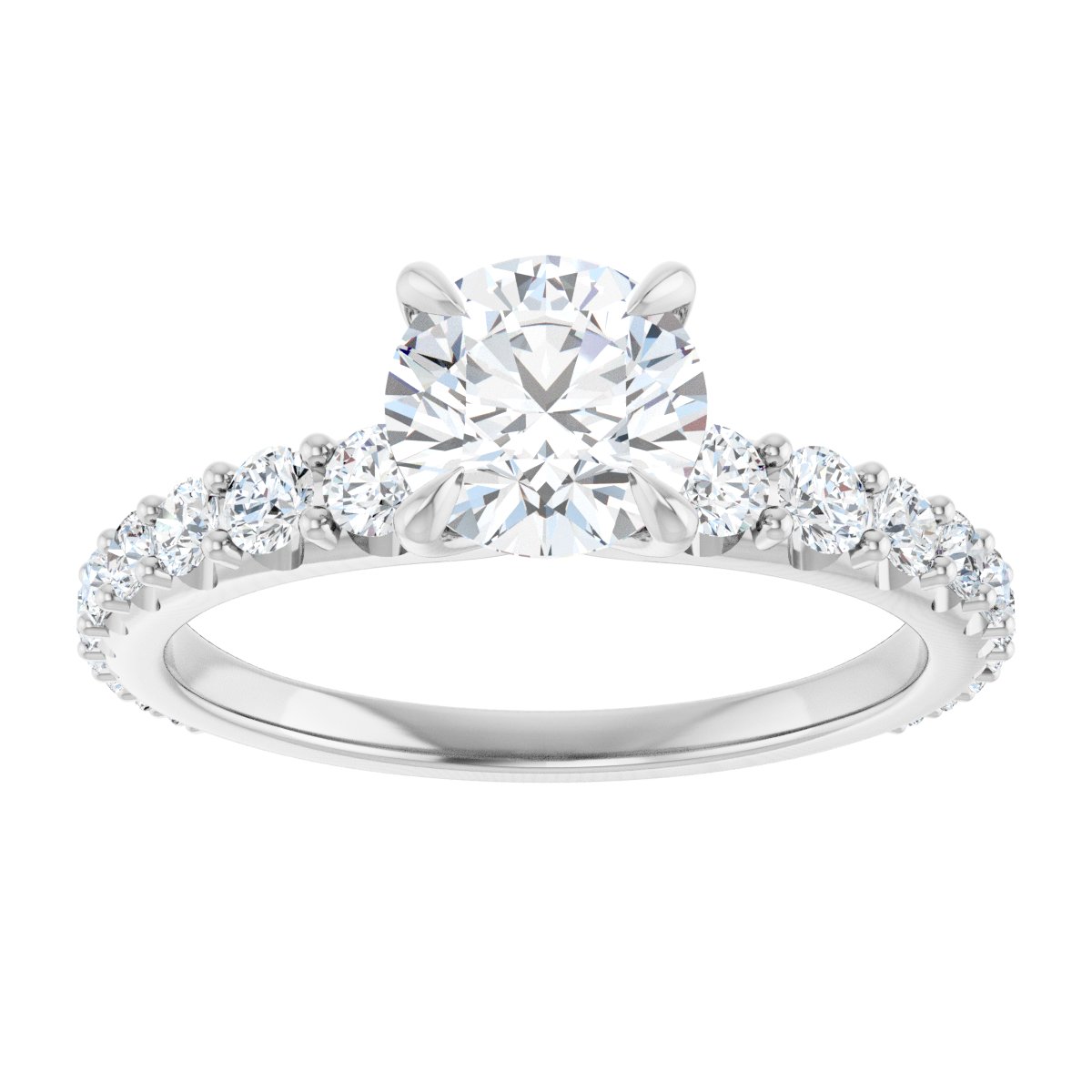 Accented Engagement Ring