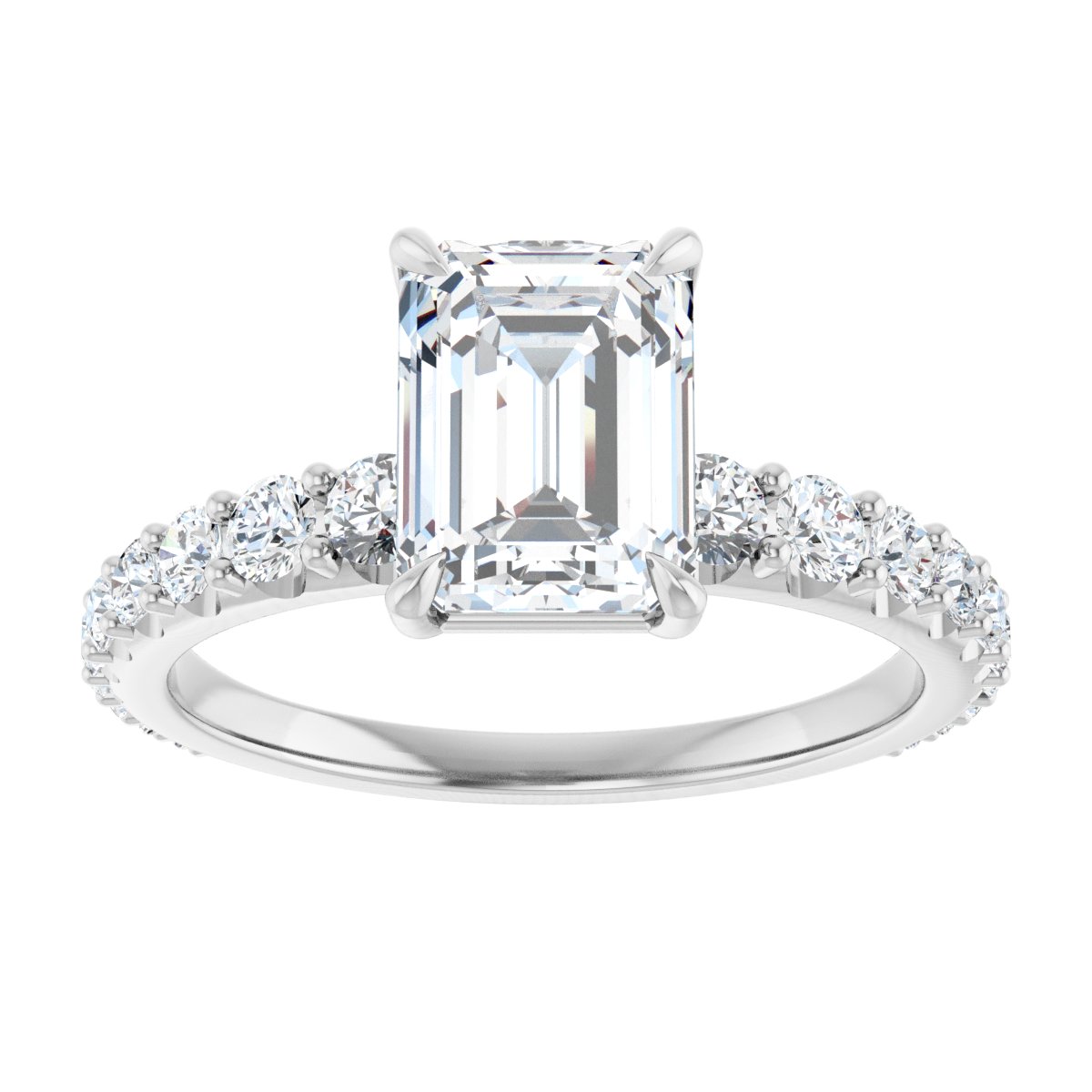 Accented Engagement Ring