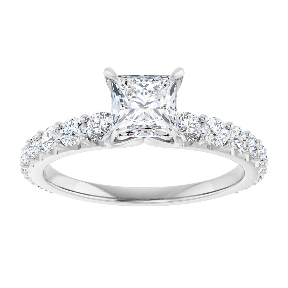 Accented Engagement Ring
