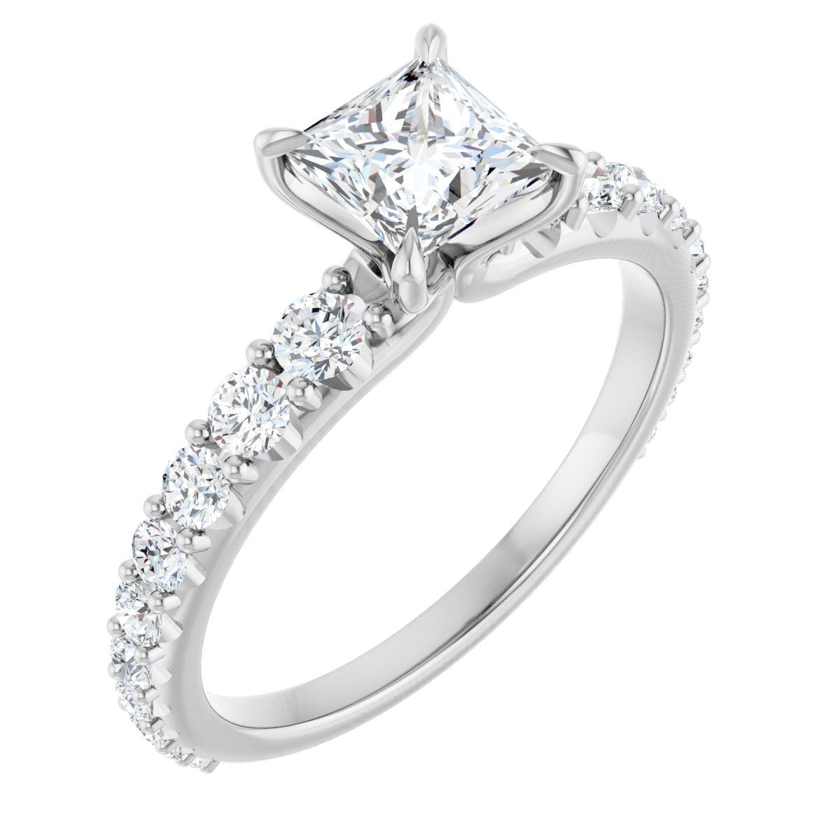 Accented Engagement Ring