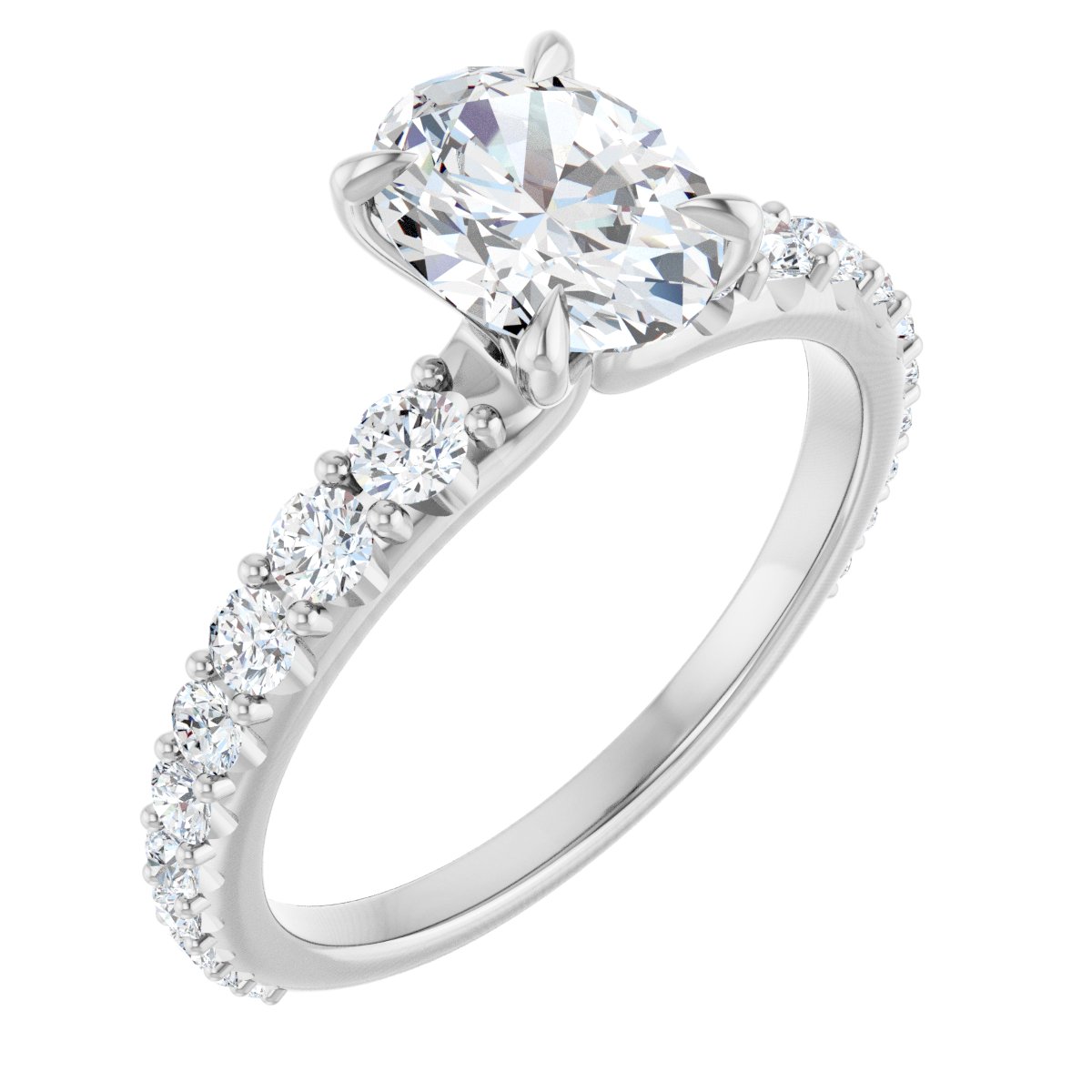 Accented Engagement Ring