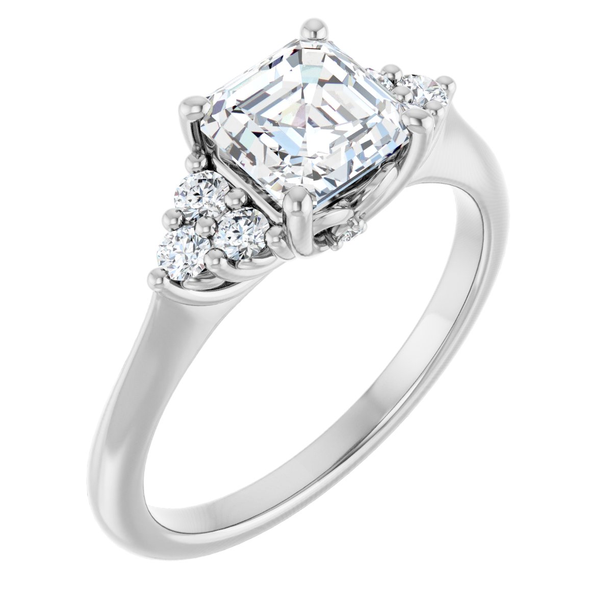 Accented Engagement Ring