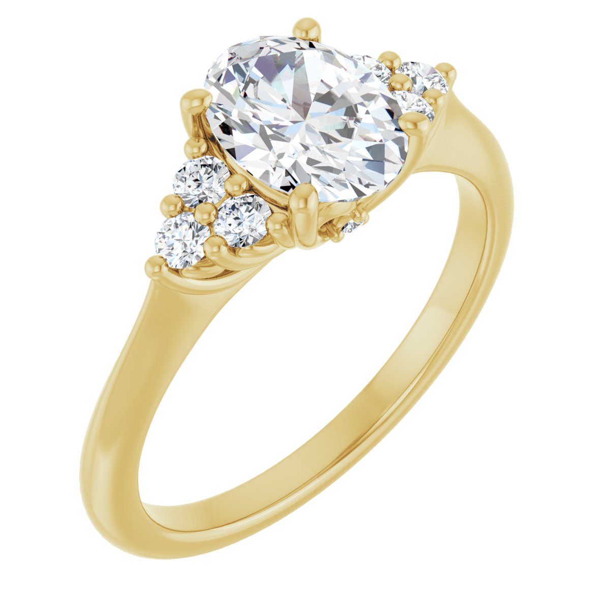 Accented Engagement Ring