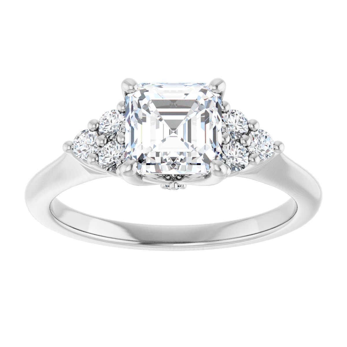 Accented Engagement Ring
