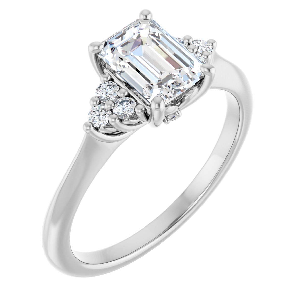 Accented Engagement Ring