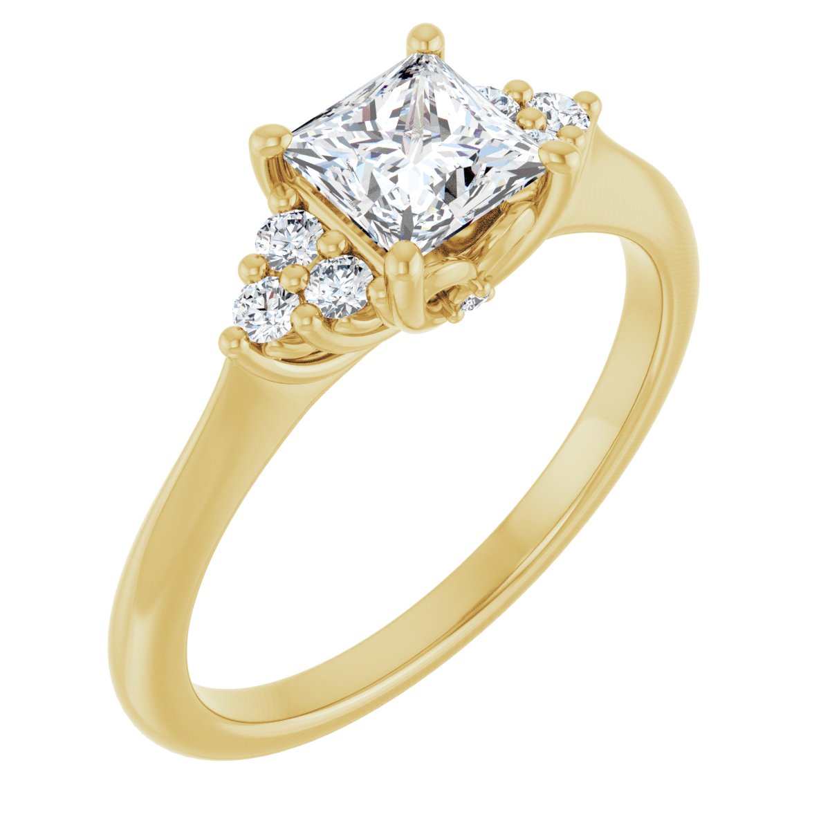 Accented Engagement Ring