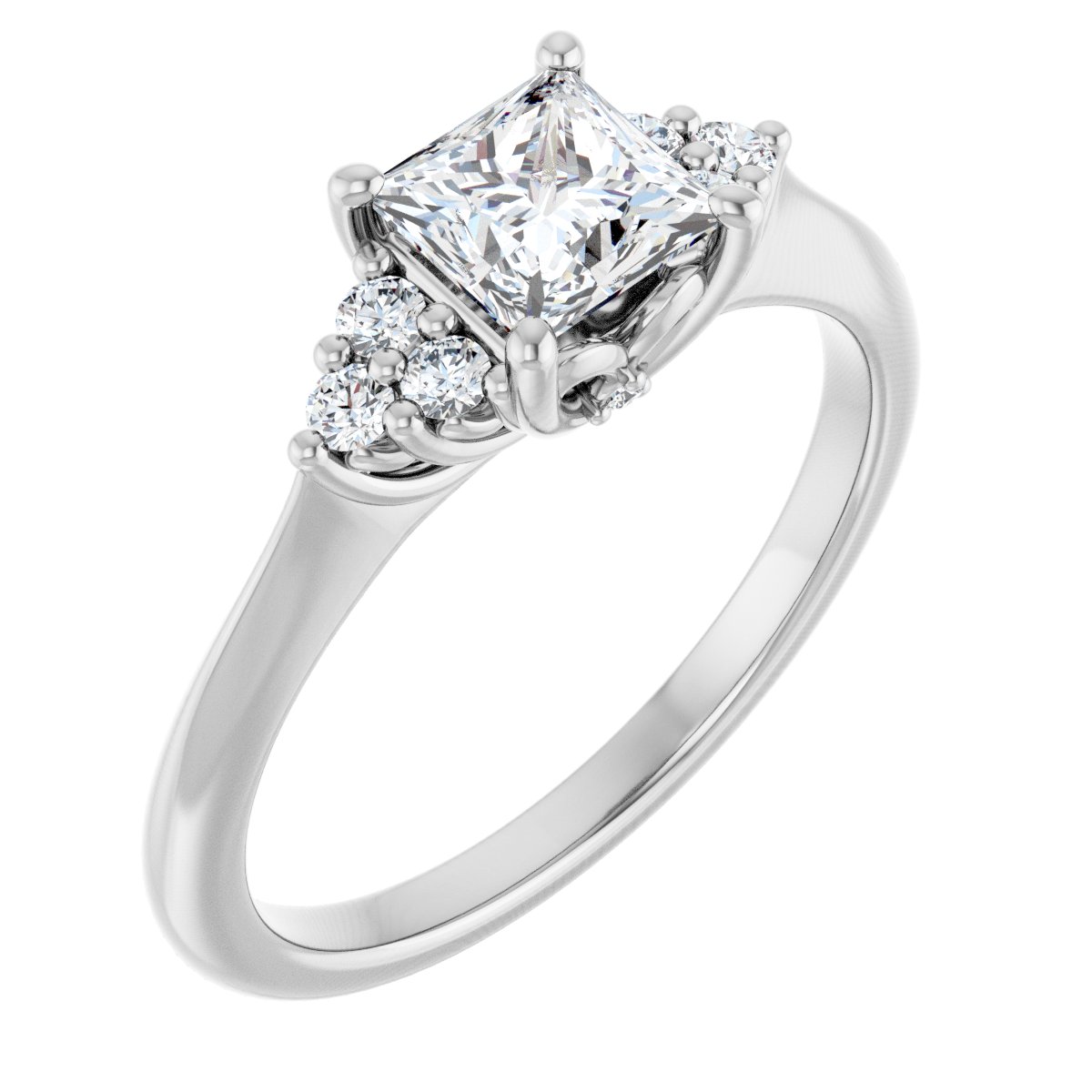 Accented Engagement Ring
