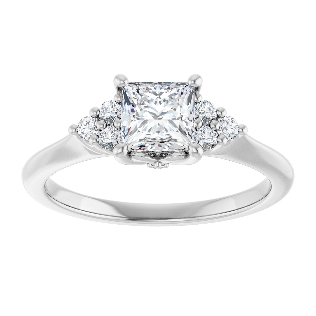Accented Engagement Ring