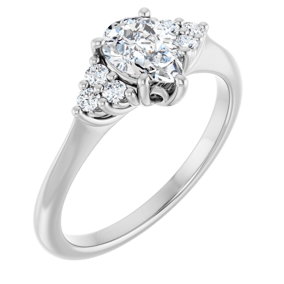 Accented Engagement Ring