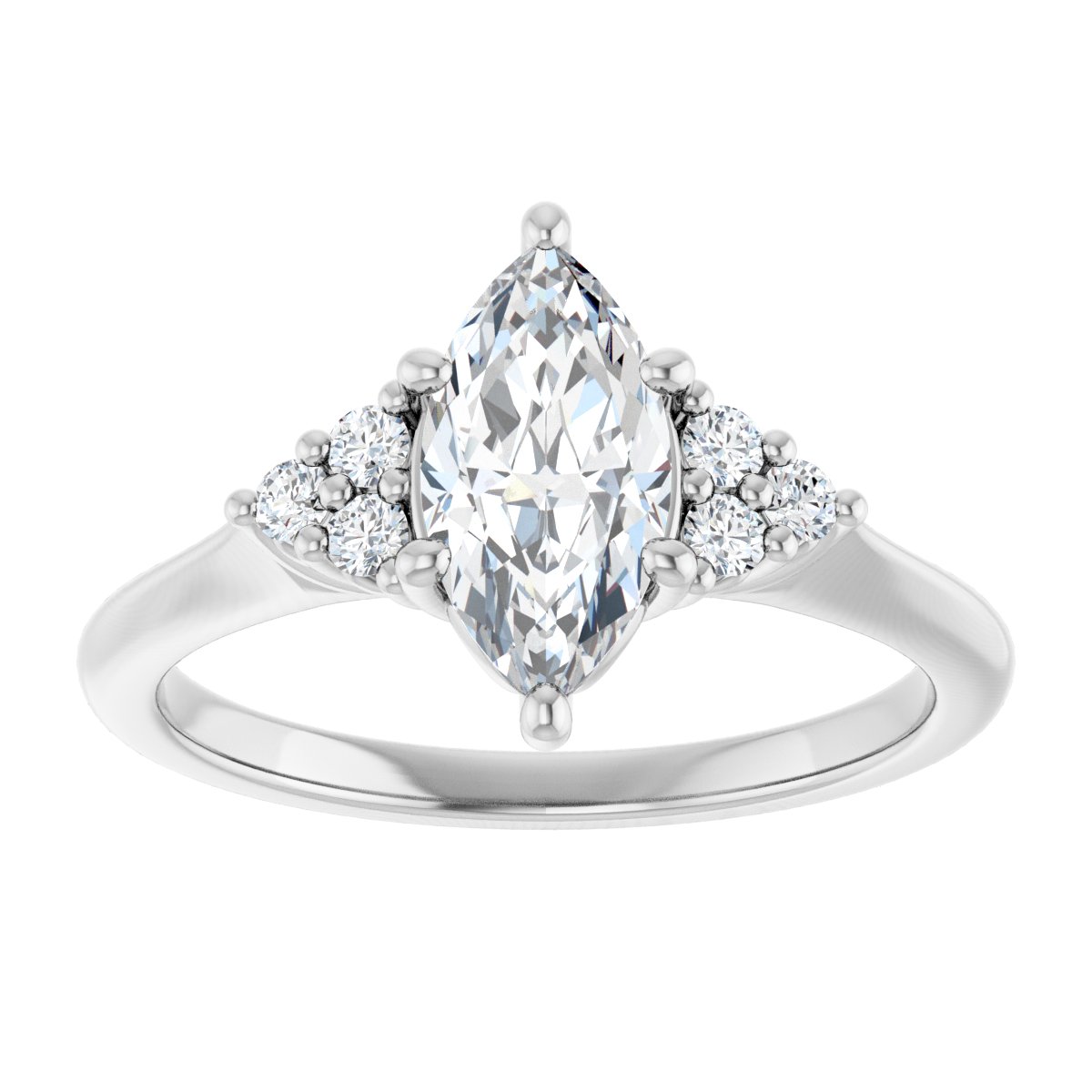 Accented Engagement Ring