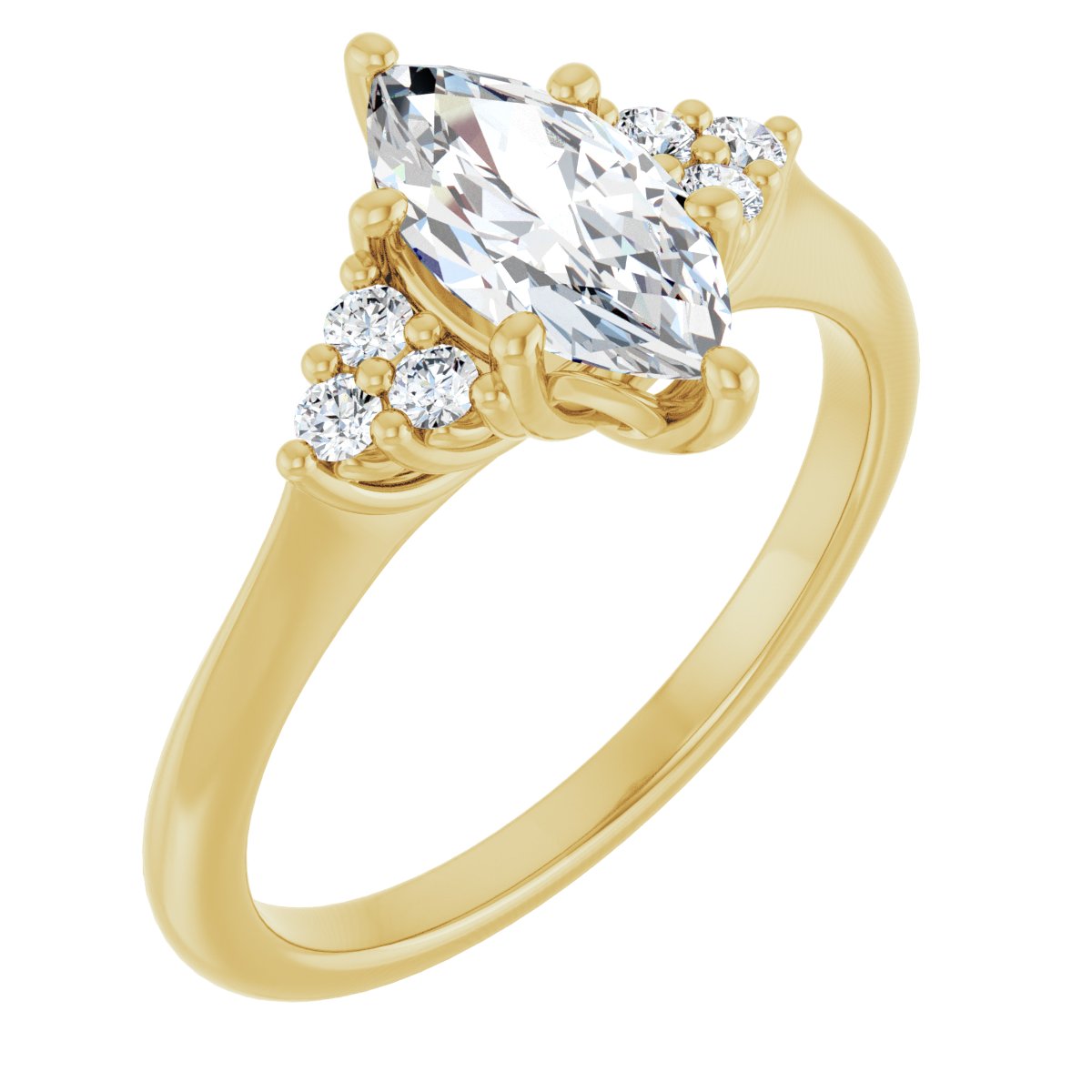 Accented Engagement Ring
