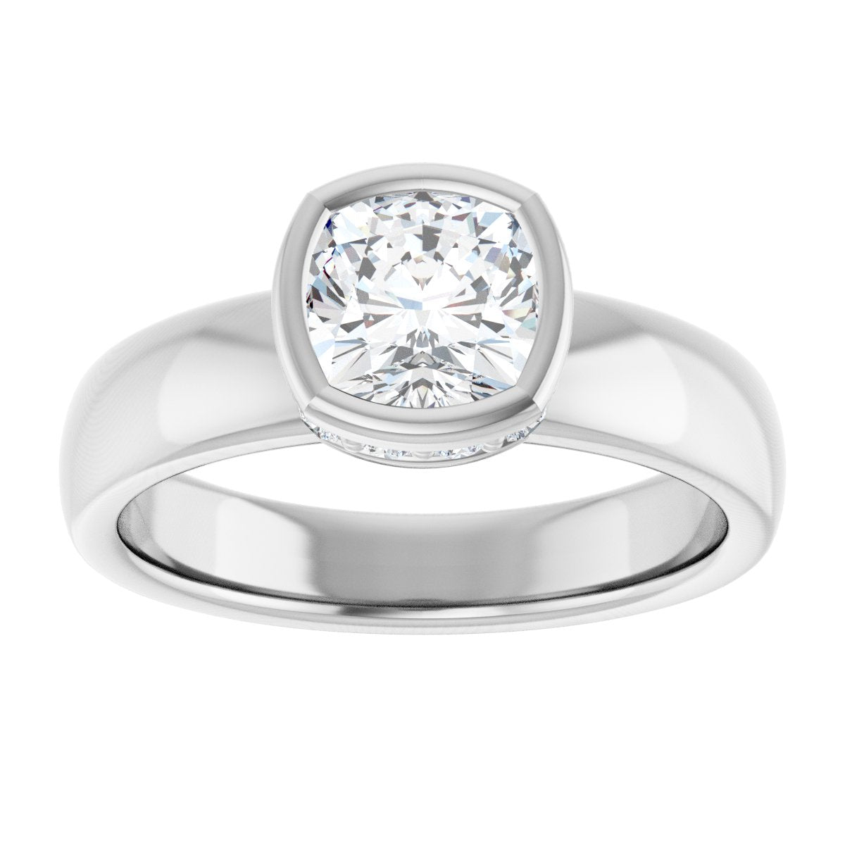 Bezel-Set Engagement Ring