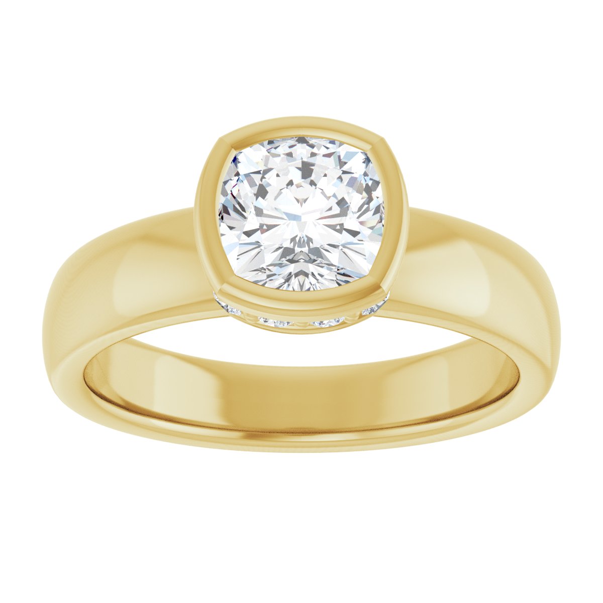 Bezel-Set Engagement Ring