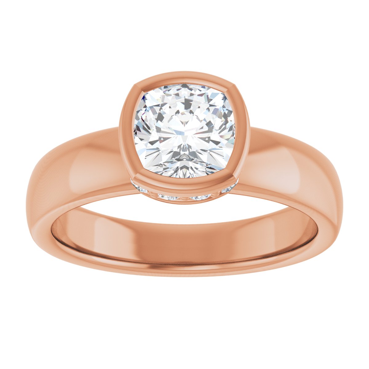 Bezel-Set Engagement Ring