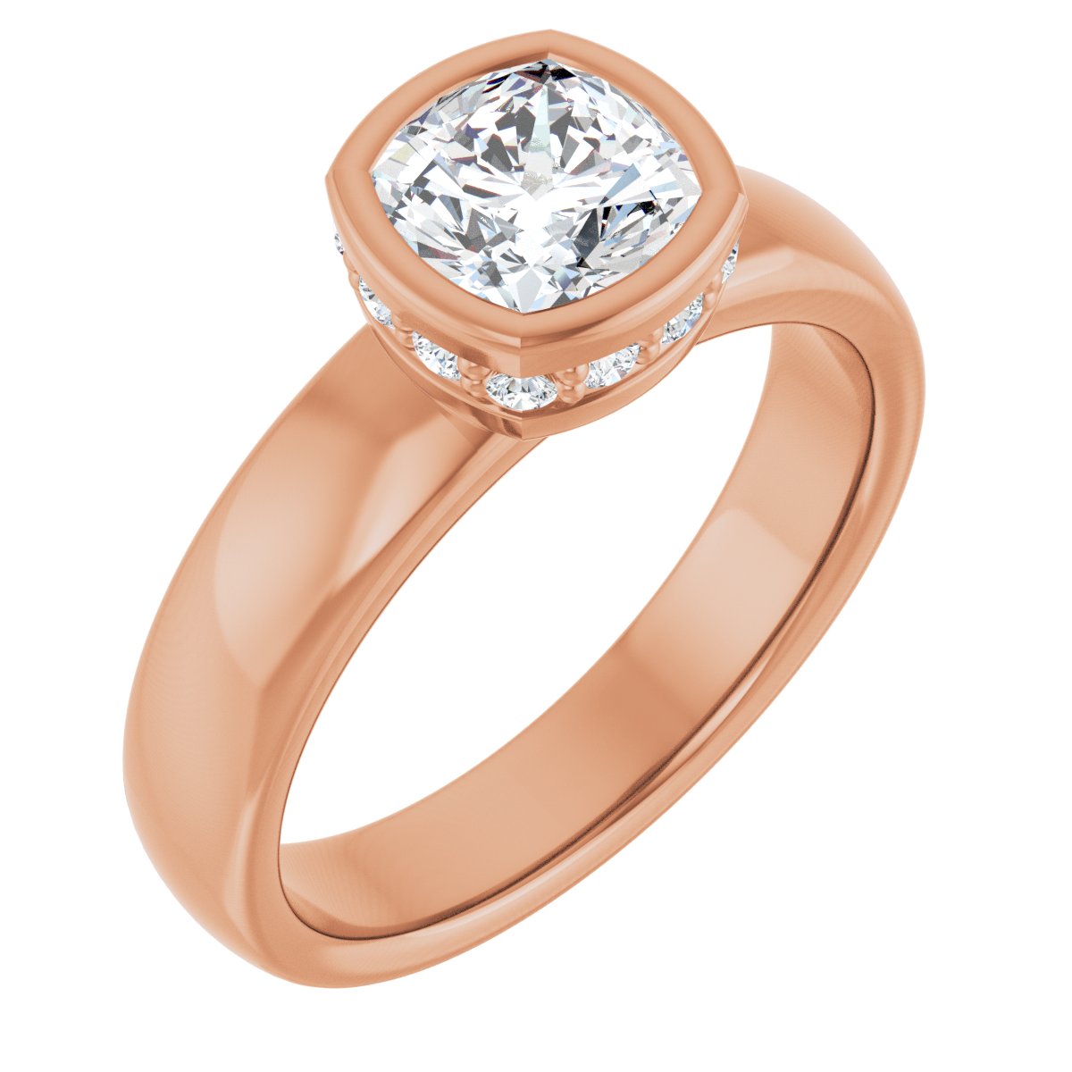 Bezel-Set Engagement Ring
