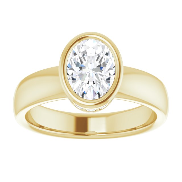 Bezel-Set Engagement Ring