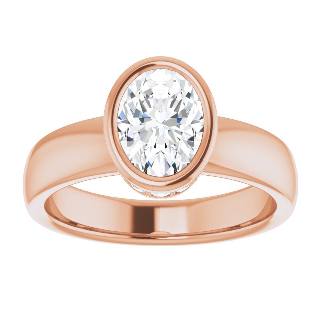 Bezel-Set Engagement Ring